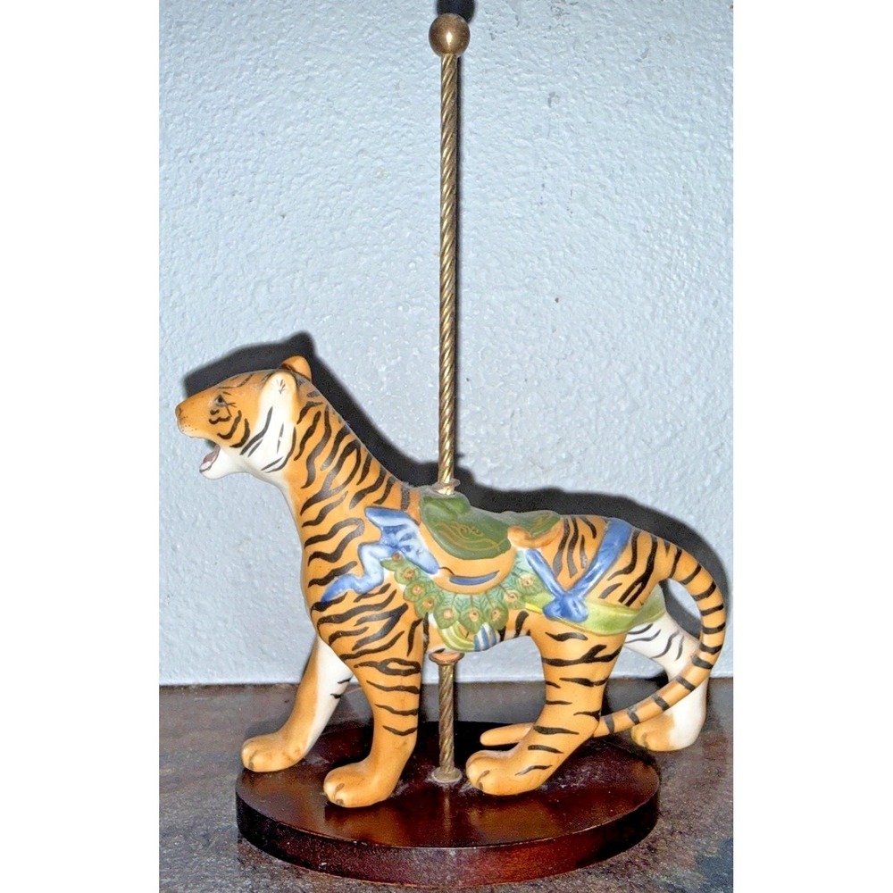 Vintage Franklin Mint Treasury Carousel Art Tiger 1988 Replacement